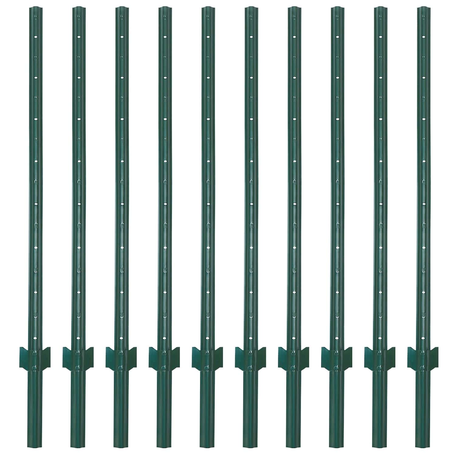 t posts lined up