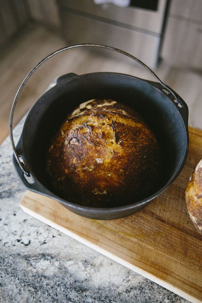 sourdough bread baked in black dutch oven is better for you